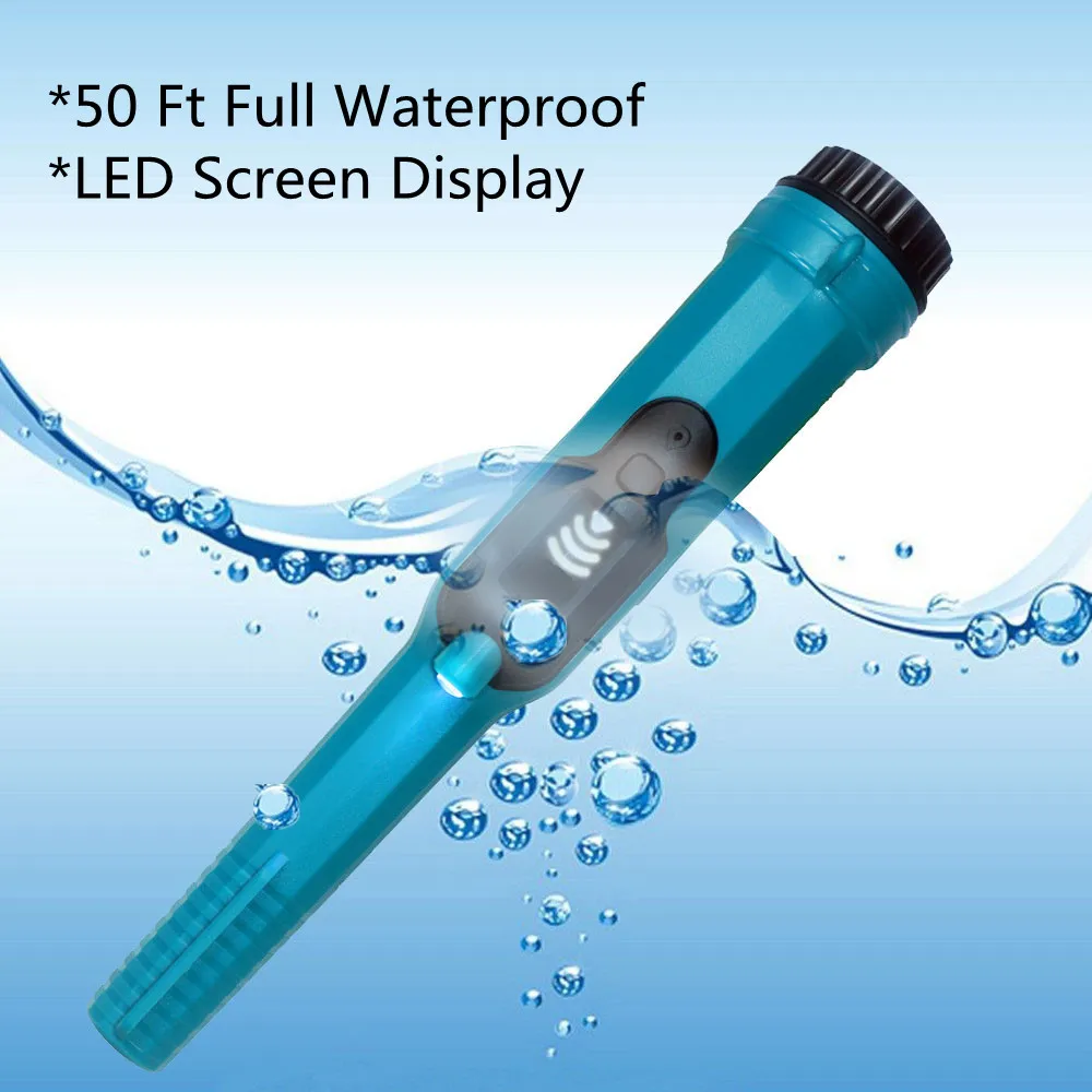 

Metal Detector Pinpointer,Gold Detector 360°High Accuracy Search Pin with LED Light,Handheld Metal Detector for Adults