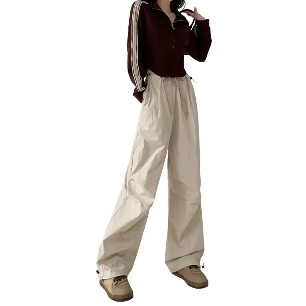 Losse streetwear casual cargobroek voor dames nieuwe bodems zomer dunne rechte broek mode zakken Koreaanse pantalon femme