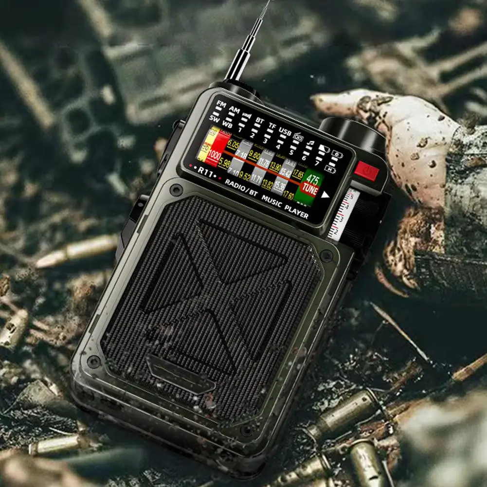 

Портативное Bluetooth солнечное радио USB воспроизведение TF-карта с ручным управлением солнечный полнодиапазонный фонарик банк-радио аксессуары для кемпинга F3X3