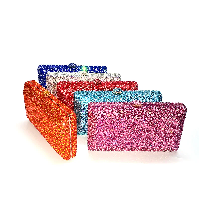 

Ladies luxuries designer Bridal wedding purses women evening party diamonds crystal classical bag clutches