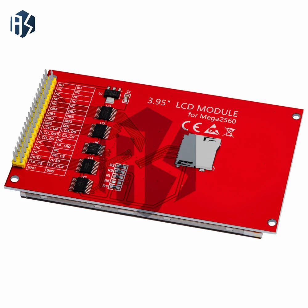 وحدة عرض LCD 3.95 بوصة/4.0 بوصة 320 × 480 ILI9488 TFT مع لوحة لمس - واجهة 8 بت لـ Arduino لـ UNO و Mega2560