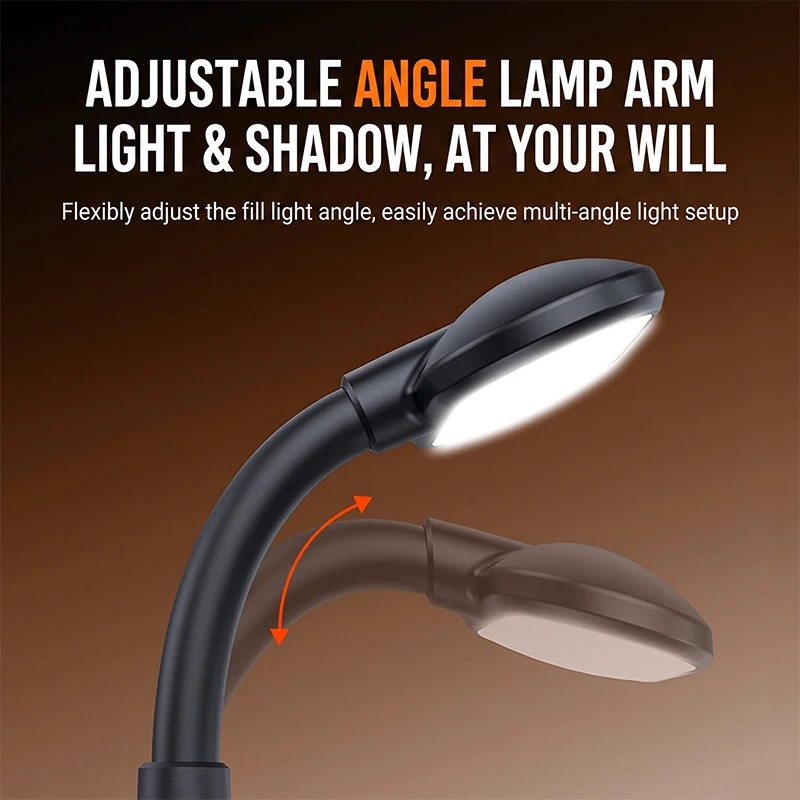 Mini Magnetic Fill Light for DJI OSMO Pocket4/pro - Dimmable Soft LED Vlog Light with No Separate Charging Needed