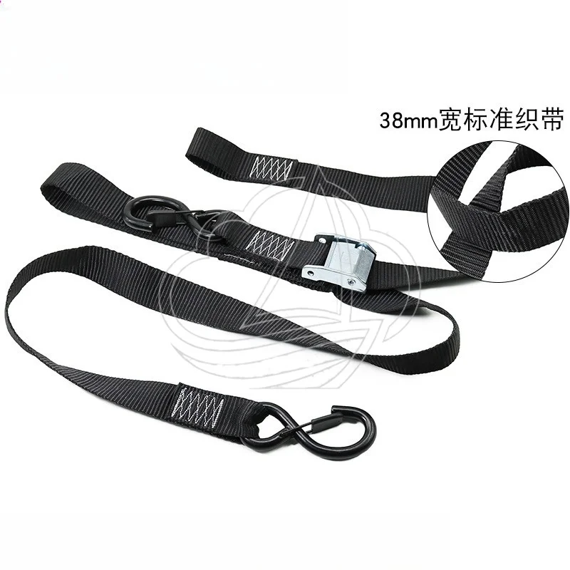 1.5 Inch Cam Buckle Tie Down Strap With Lock S Hook Heavy Duty Cargo Lashing Belt For Motorcycle Fixing