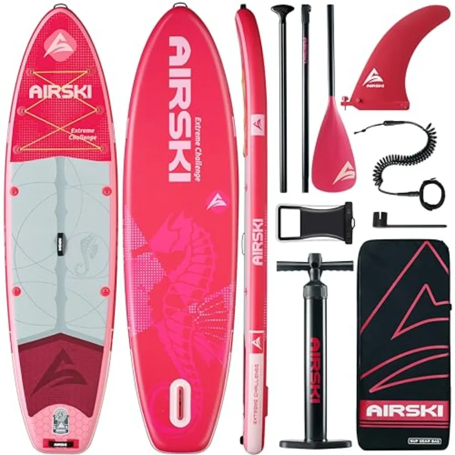 

11'x34'' Extra Wide Inflatable Paddle Board, Stand-up Paddleboard for Adults, 420lb Capacity, Anti-Slip EVA, Stand-up Paddle Bo