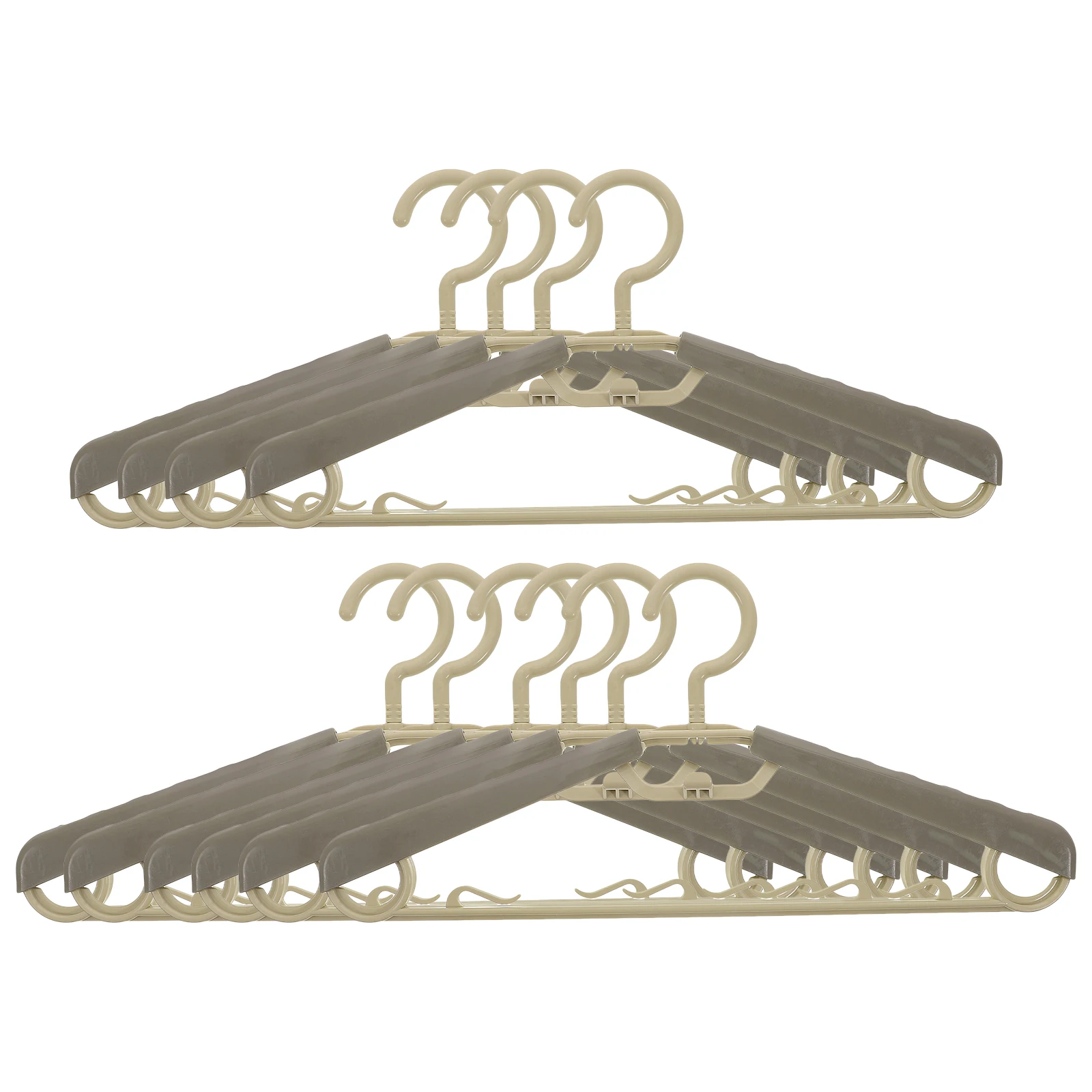 

10Pcs Expandable Plastic Hangers Non Slip Extra Wide for Jeans Shirts Ties Space Saving Extra Wide Hangers