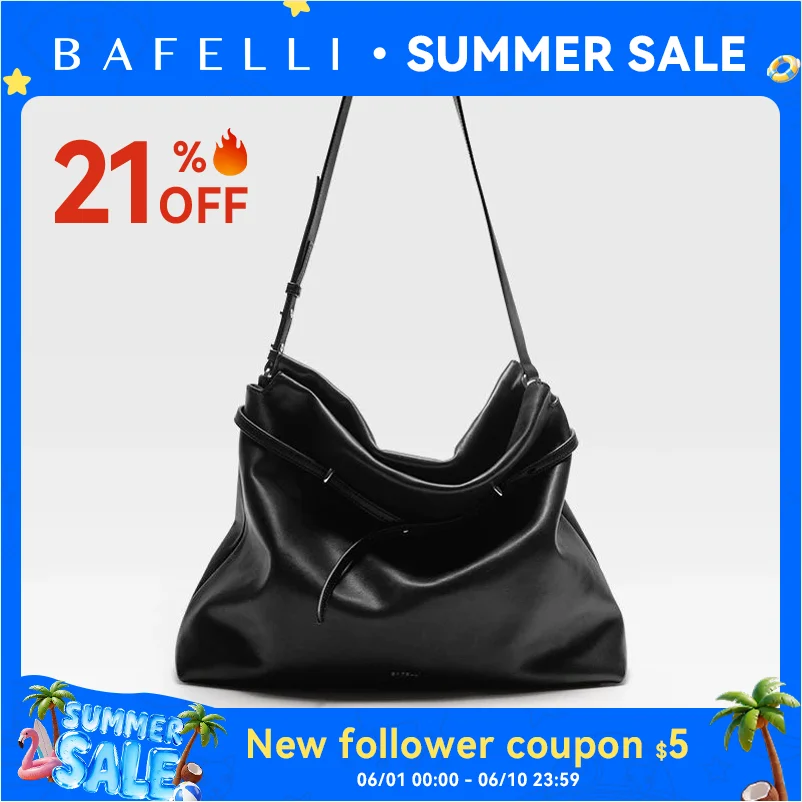 ​​BAFELLI Underarm Tote Bag - Soft Travel Bag-Inspired Leather Crossbody for Women Compact Design Lightweight Shoulder Purse