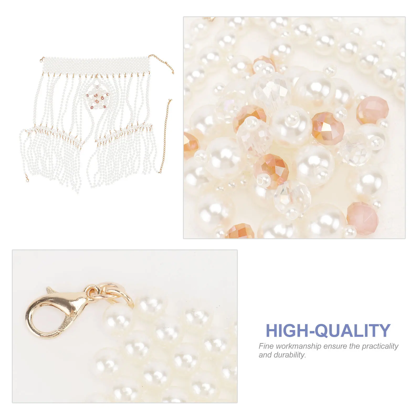 

1Pcs Woven Shoulder Chain Chic Decorative Body Chain for Dress Evening Prom Wedding Fashion Body Jewelry