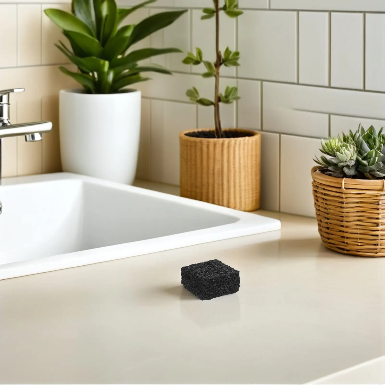 4Pcs Black Lava Stone Diffuser Volcanic Rock Aroma Stones Natural Essential Oil Diffuser for Home Office Yoga Meditation Travel