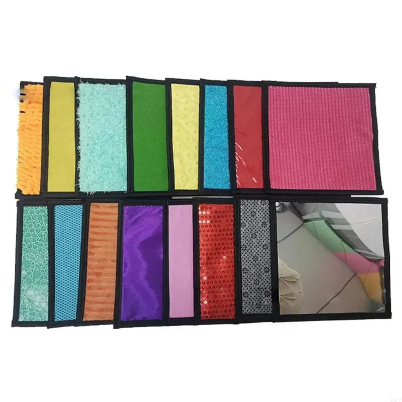  Interactive Sensory Development Mat For Special Needs Children with Autism Reusable Textured Fabric Learning Rug