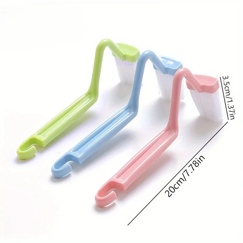 

3 шт. щеток для унитаза с удлиненными ручками, V-образные пластиковые щетки для чистки ванной комнаты и использования на улице, подходят для уборки.