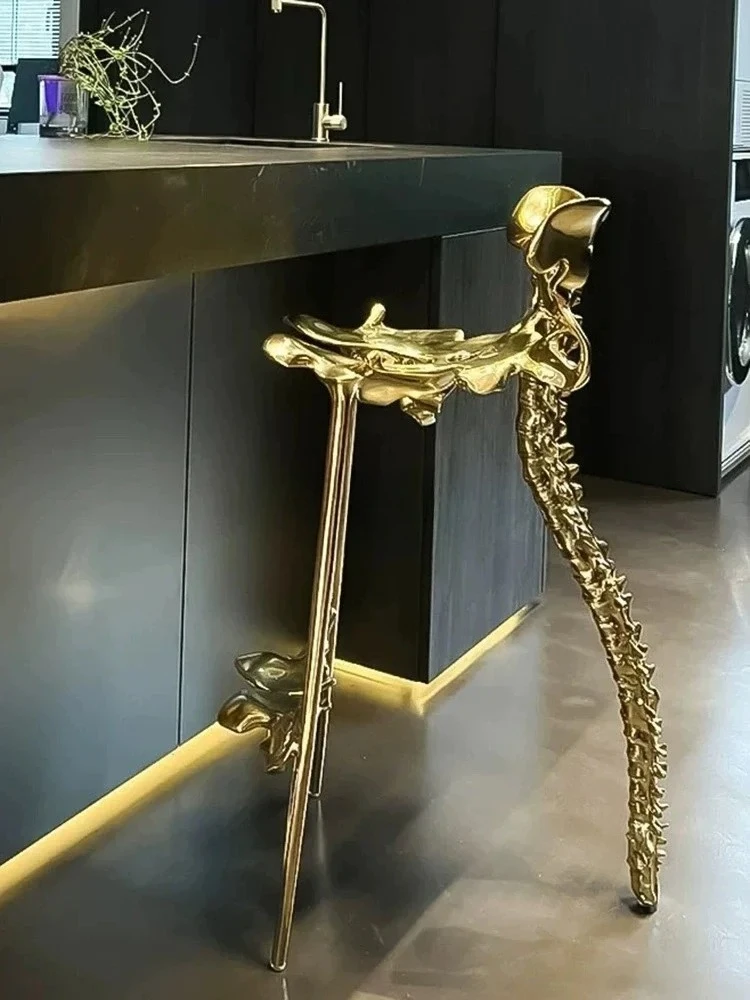 

Легкий роскошный латунный стул сатаны, управление галереей, выставочный зал, бар, кафе, художественный стул