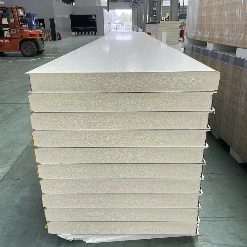 Insulated roofing, wall paneling, and ceiling systems for the food industry - fire rated 50/70/100/150mm pu sandwich panels