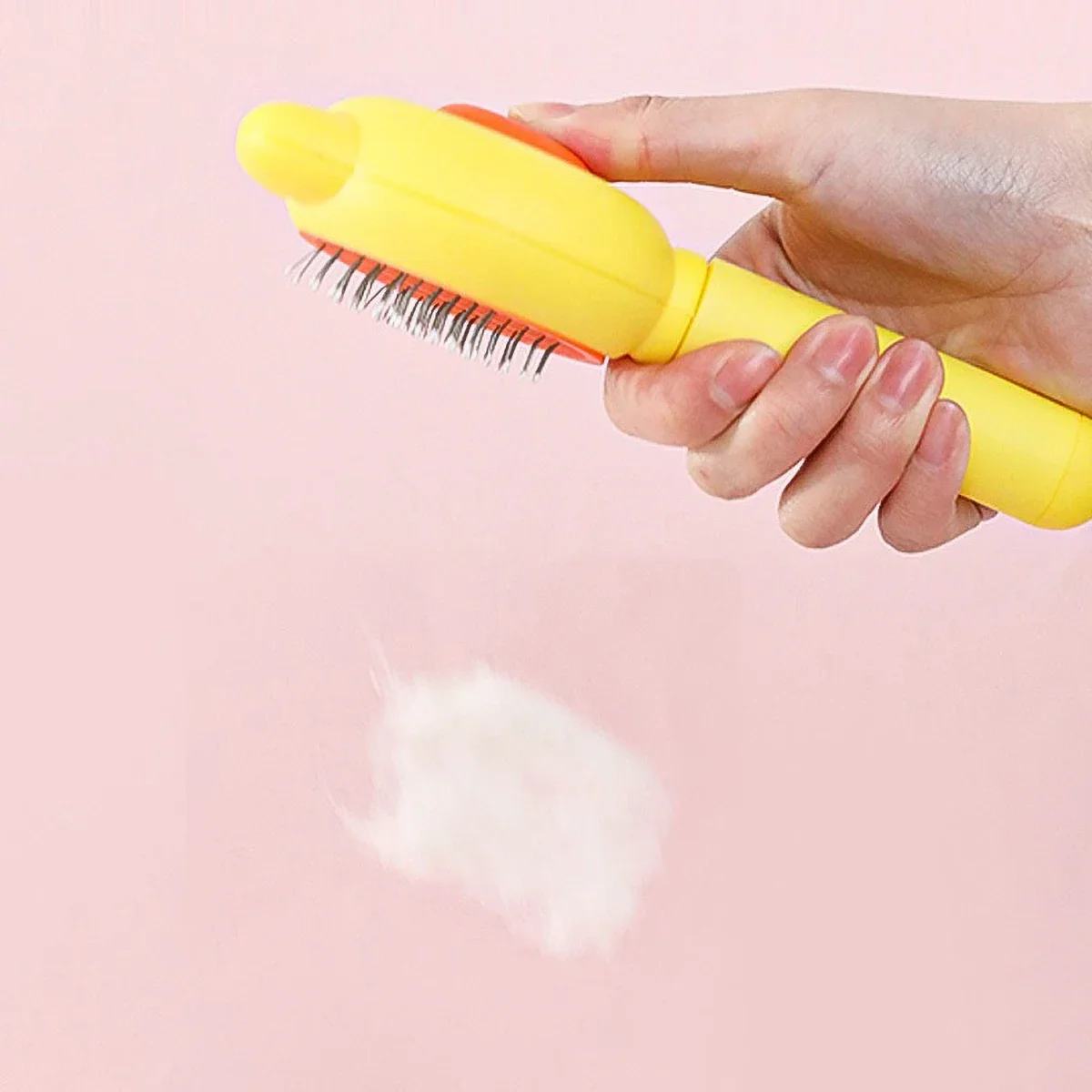 إزالة شعر الحيوانات الأليفة تنظيف بالفرشاة مشط بنقرة واحدة القط مشط تدليك الحيوانات الأليفة الجمال القط الكلب العائمة تدليك الشعر مشط الحيوانات الأليفة