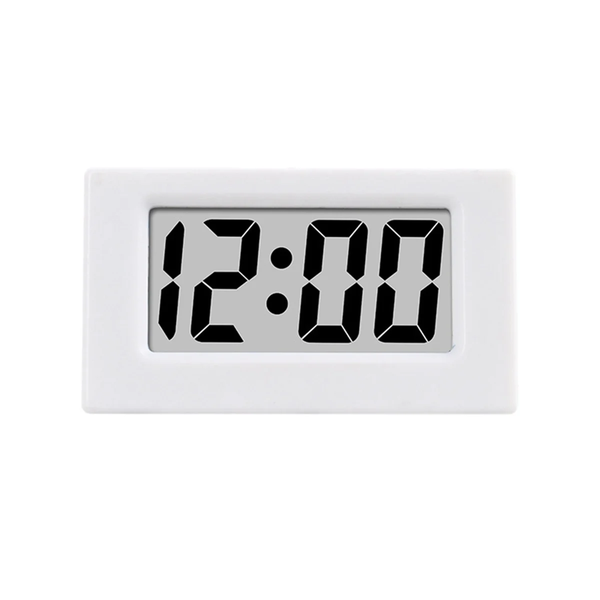 Mini Clock Triangle LED Screen Lectronic Digital Alarm Screen Desktop Clock for Home Office Table Bedroom Decor White