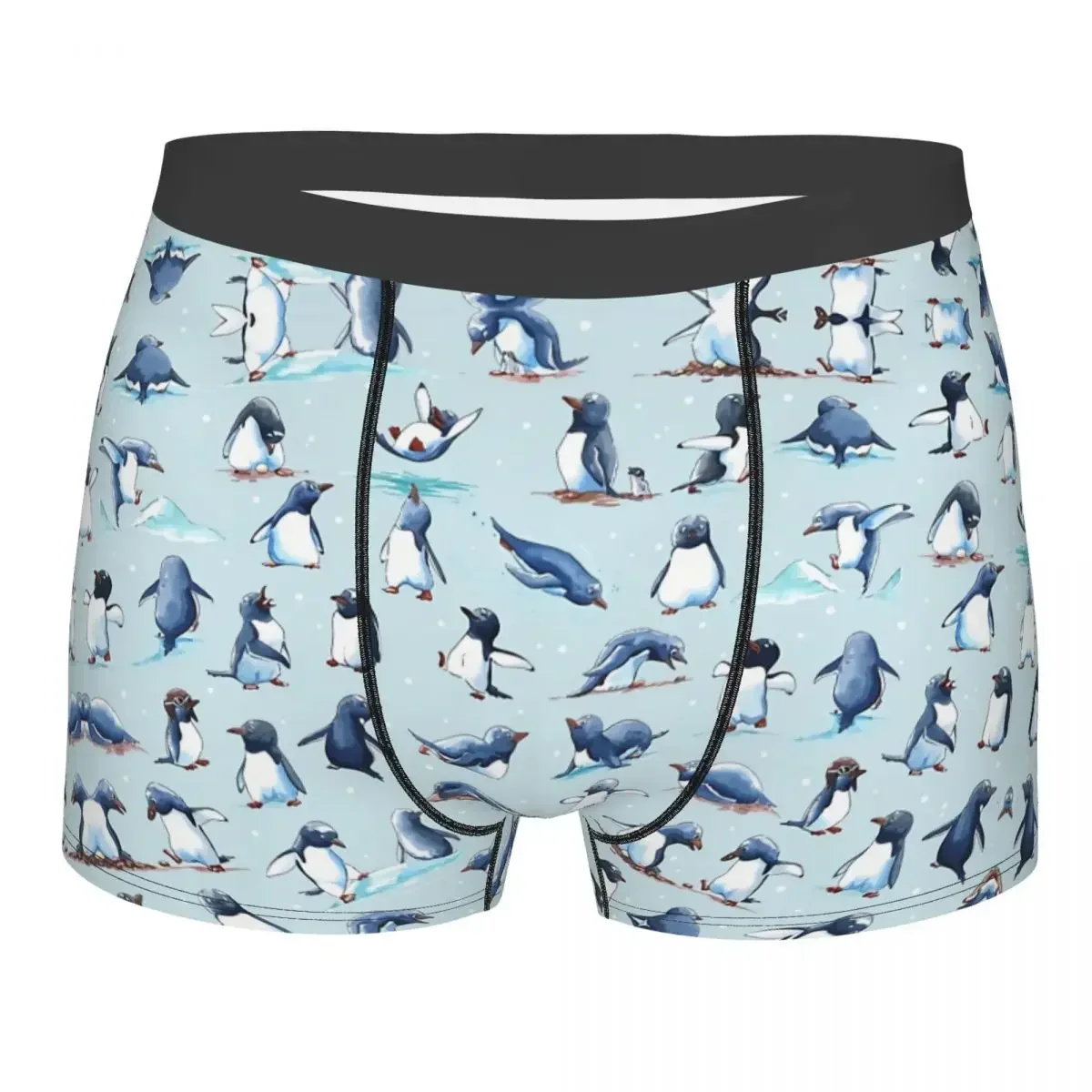 Gentoo Penguins Colony Underpants Homme Panties Man Underwear Sexy Shorts Boxer Briefs