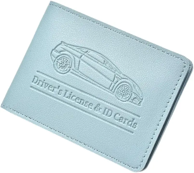 

Driver's License and ID Cards Case Wallet Faux-Leather Card Bag for Various ID Cards Holder Credit