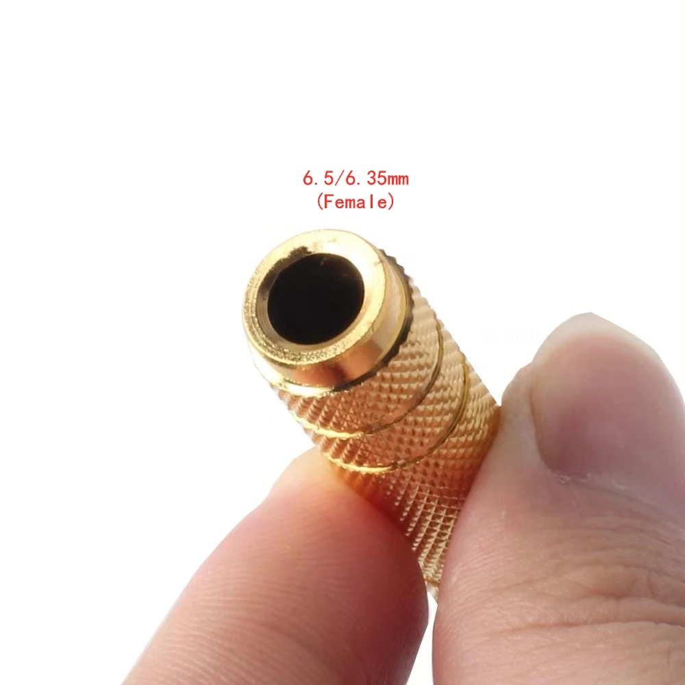 6.5 mm Male to 3.5 mm Headphone Adapter FemaleWear-resistant Jack Converter Audio Plug Easy Installment Gold Plating Process