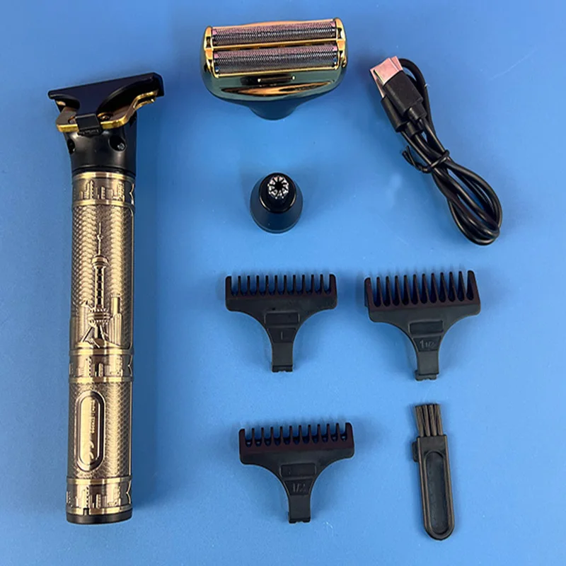 

Портативная машинка для стрижки волос, мужской триммер для бороды, электробритва «три в одном», набор машинок для стрижки волос, домашний инструмент для стрижки волос в носу