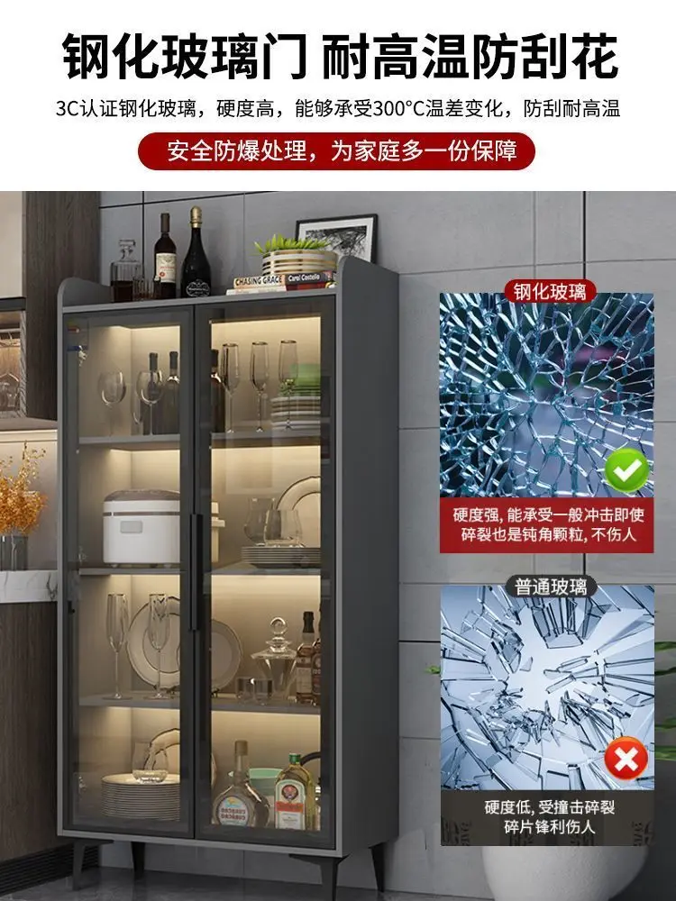 Armario lateral, armario sencillo y moderno, mueble para vino contra la pared para sala de estar, multifunción para el hogar