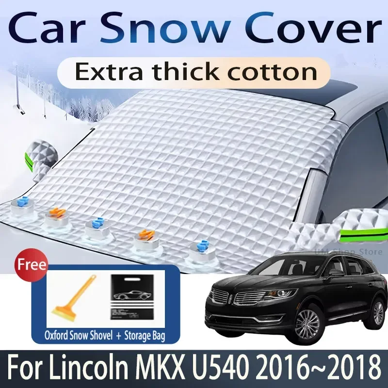 Car Cover For Lincoln MKX U540 2016~2018 2017 Front Windshield Snow Ice Shield Protector Window Shade Cover Exterior Accessories