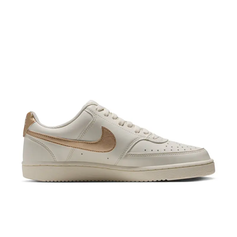 Nike Authentic IM7647-101 W NIKE COURT VISION LO NN MM Women Low Top Casual Shoes White Leather Retro Daily Sneakers