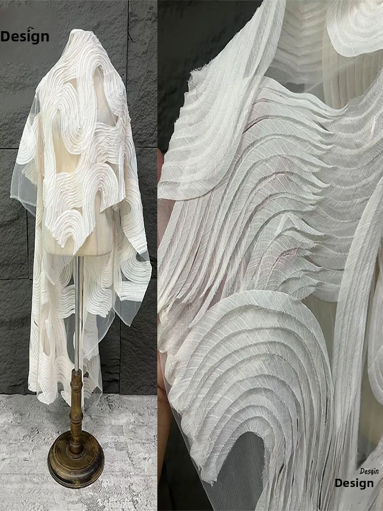 

Skin-friendly 3D Wave Texture Me Fabric for Dr Design Handmade DIY Art Therapy Gift ing Quilt Cover Strip Pattern