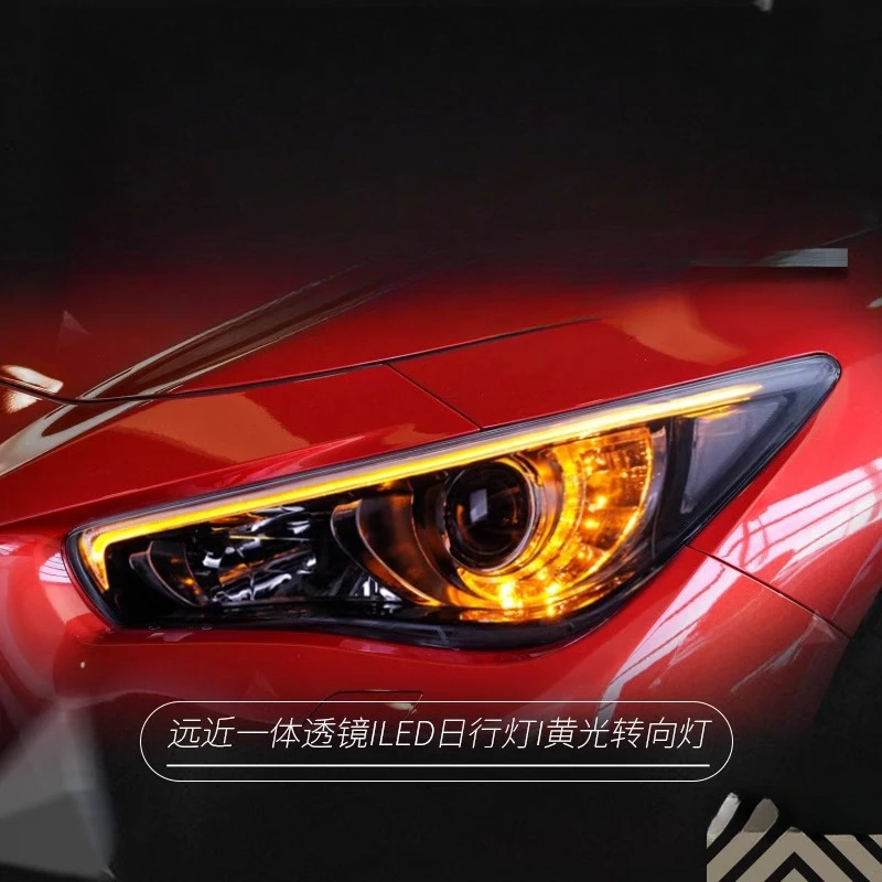 

Suitable for Infiniti 2014-2019 Q50L Headlight Assembly Modified Dual Color Daytime Running Light Full LED Lens Headlight