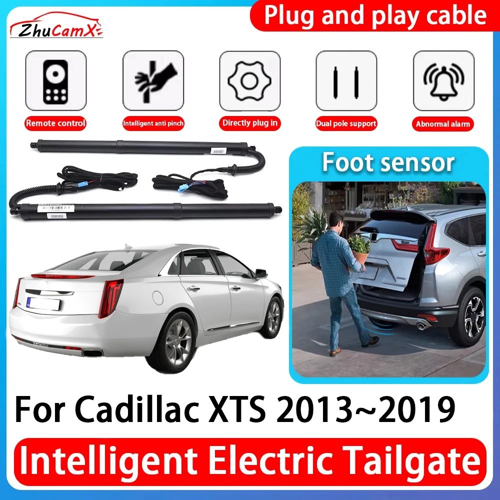 

ZhuCamX Car Power Trunk Electric Suction Tailgate Intelligent Tail Gate Lift Strut For Cadillac XTS 2013~2019