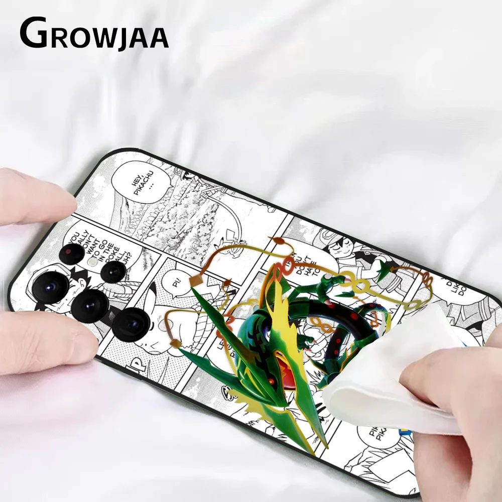 Etui na telefon Funny Cartoon Rayquaza do Samsung Galaxy S24 Ultra S22 S23 Ultra S21 S20 5G Protective Silicone TPU Funda