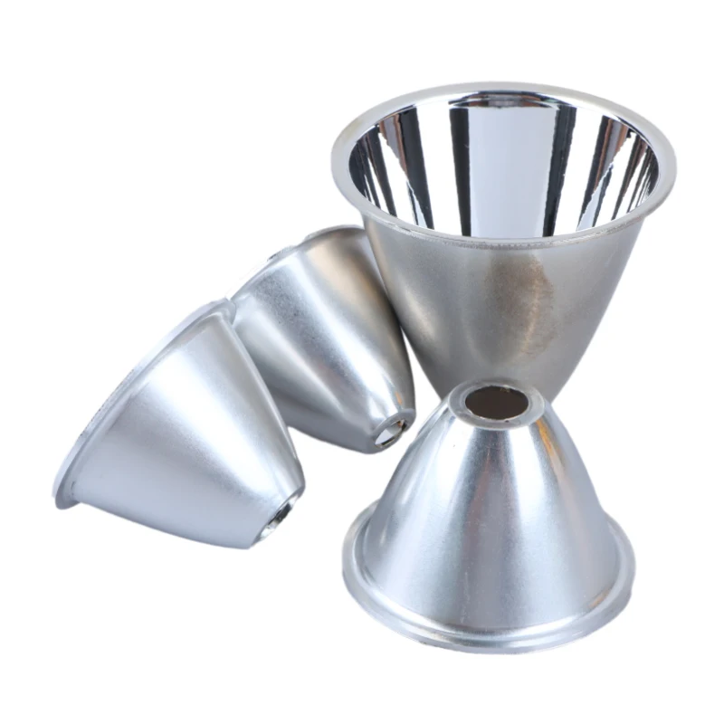 

1 шт., 41 мм, 46 50, 60 мм, алюминиевый светодиодный фонарик, отражатель, конденсаторная чашка, отражающая крышка для 10 Вт, 5 Вт, 3 Вт, DIY T C8 COB LED