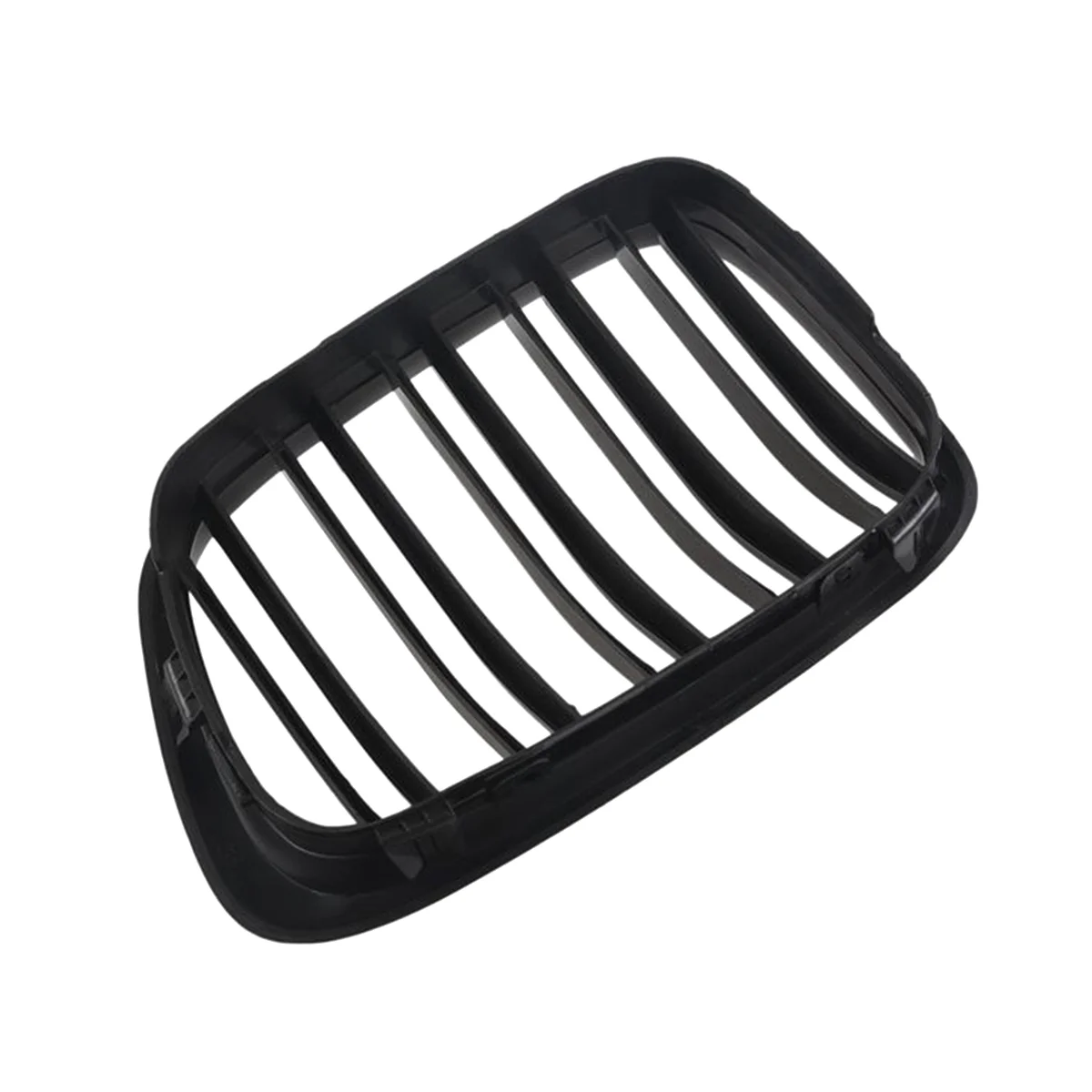 Linha dupla capa frontal preta lustrosa grade de rim, Grill para BMW E39 5 séries 525 528 1995-2004, 51137005837, 51137005838