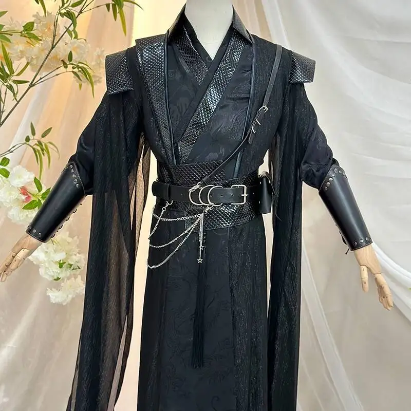 

Костюм Ран Косплей Мо Эрха и его белый кот Мастер Косплей ShaPoLang Changgeng Han Fu Женщины Мужчины Роль на Хэллоуин