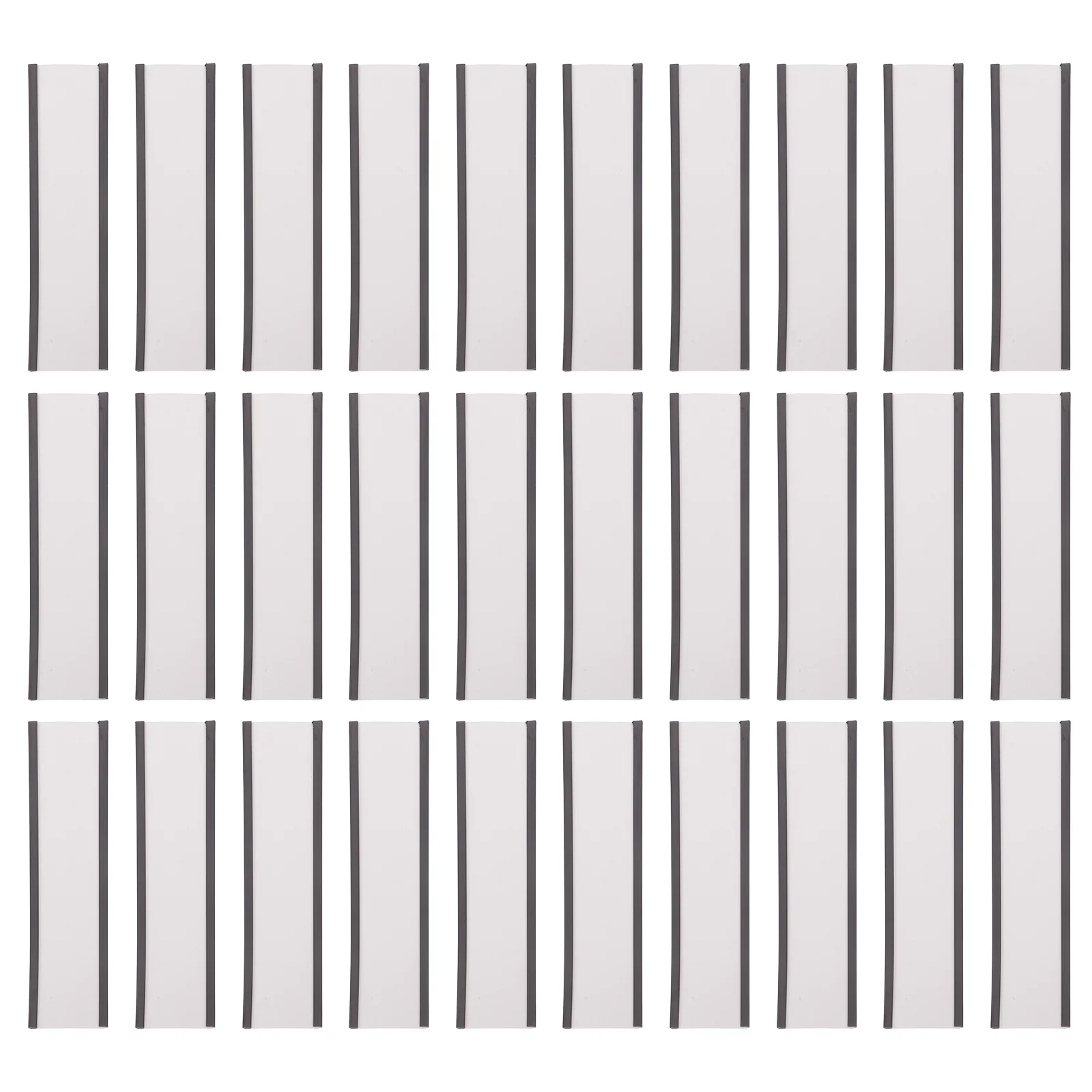 

50 Pcs Magnetic Label Holders Card Protector Sleeve Business Card Magnets Shelf Labels Name Tags Storage Cabinet Iron Rack