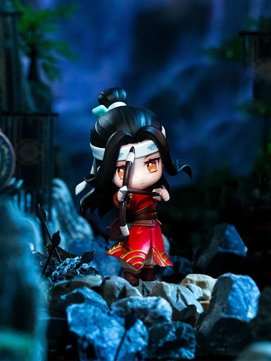 Mo Dao Zu Shi Q Ver Wei Wuxian Lan Wangji figura de acción de Caballería de Jade Jiaogong, modelo de dibujos animados de Anime, muñeca de juguete, regalo de Navidad