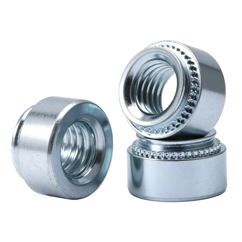 5-100PCS M2 M2.5 M3 M4 M5 M6 M8 M10 Zinc Plated Self Clinching Nuts Pressure Riveting Nut Press Insert Rivet Nuts