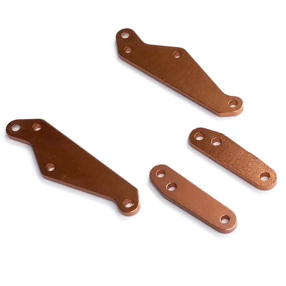 ชุดแผ่นกันกระแทกหลังอะลูมิเนียมและคาร์บอนไฟเบอร์ สำหรับ Tamiya Frog BlackFoot Monster Beetle Subaru Brat 2wd ORV Chassis