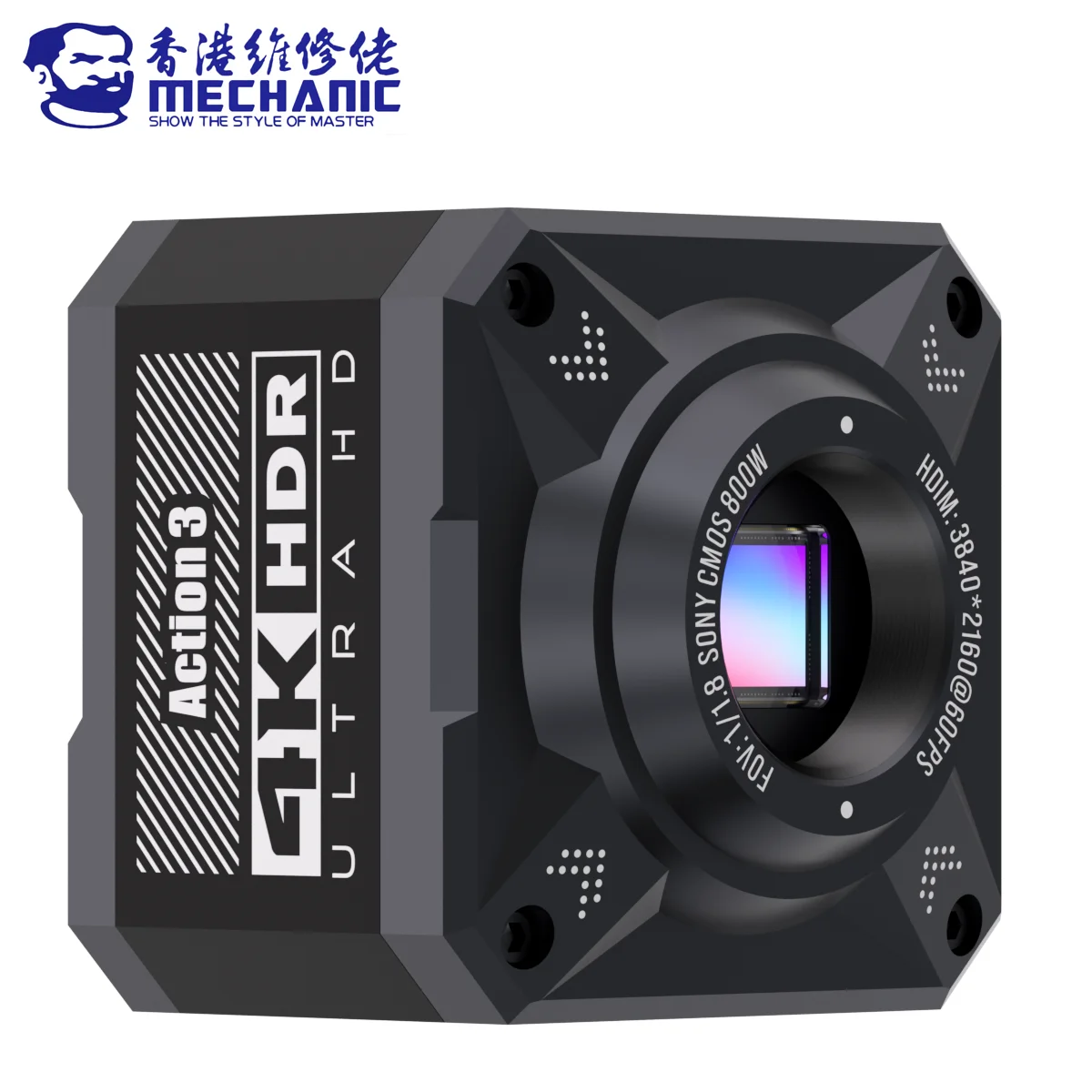 MECHANIC Action3 HD 1080P 4K 60FPS Microscope Camera USB Output Optical Thermal Imaging Expansion IMX678 1/1.8