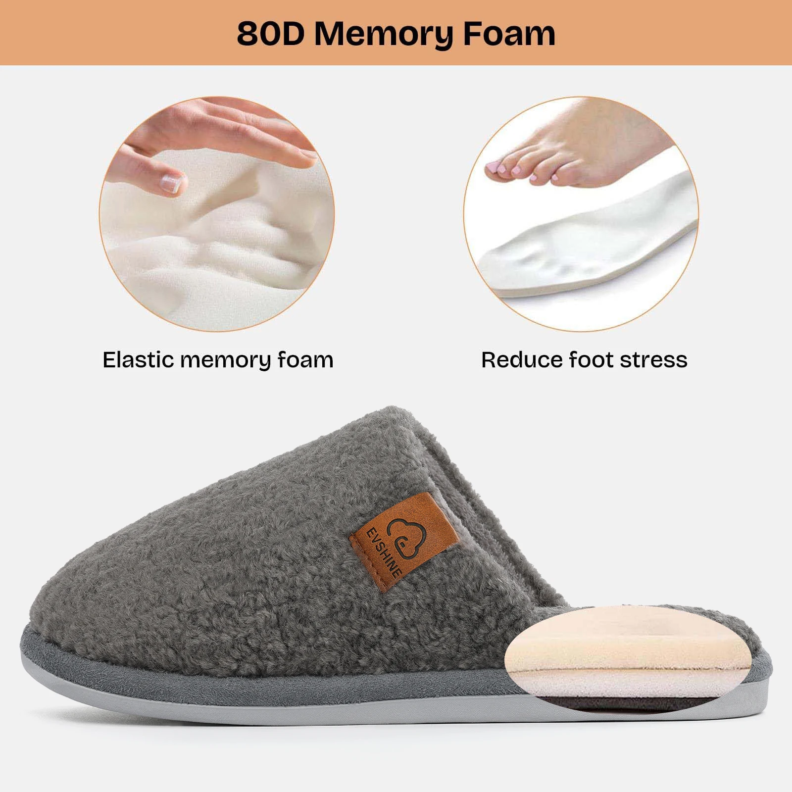 

Gacimy Winter Fur Fluffy Slippers For Men Indoor Fuzzy Cotton Slides Women Soft Memory Foam Slide Cozy Warm Plush House Slippers