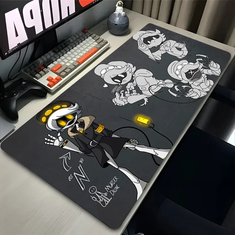 لوحة ماوس للكمبيوتر المحمول أنيمي Gamer لوحة ماوس رائعة للمكتب والكمبيوتر القتل Uzi N V J HD طباعة لوحة المفاتيح بدون طيار ملحقات الألعاب حصيرة مكتبية