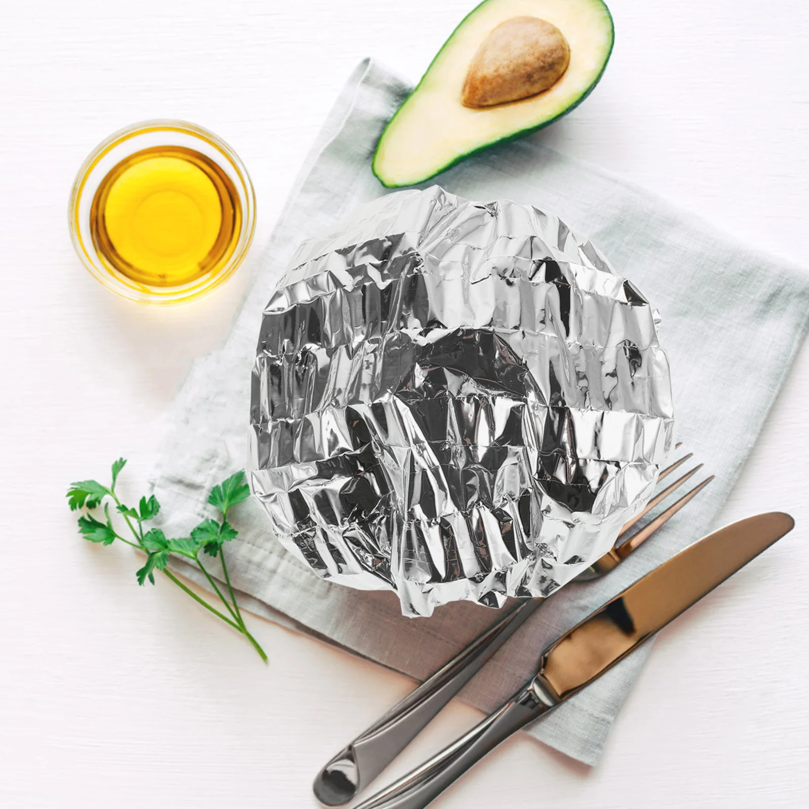 

90Pcs Reusable Aluminum Foil Food Covers Adjustable Bowls Pots Containers 18-22Cm Pop-Up Insulation Heat Preservation Lids