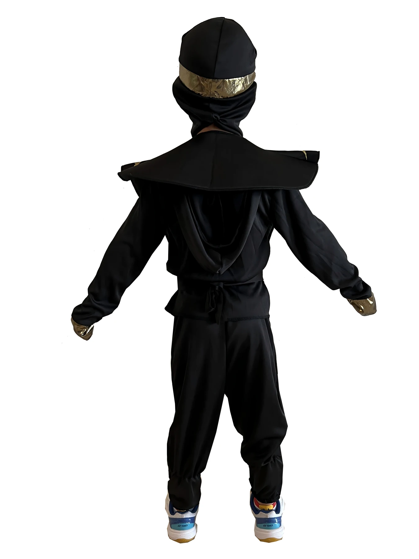 Carnevale Bambini Costume Ninja Ragazzi Cosplay Assassino Dart Dagger Set Regalo di Halloween Abbigliamento con cappuccio