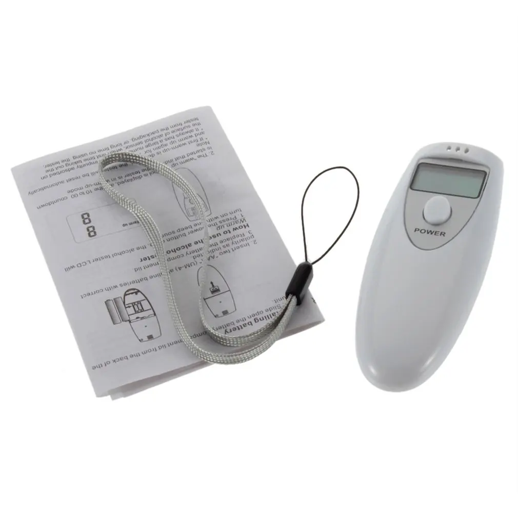 Adem Alcohol Tester Professionele Pocket Digitale Alcohol Adem Tester Analyzer Detector Test Test PFT-641 Lcd-Display