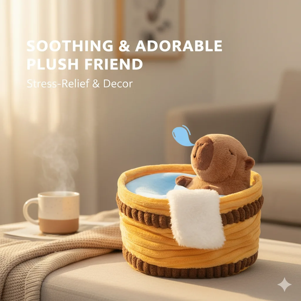 Bathing Capybara Dolphin Plush Toy Stuffed Animals Pillow Hugging Toy Cute Soft Doll For Kids Home Decor Perfect Gift Collectors