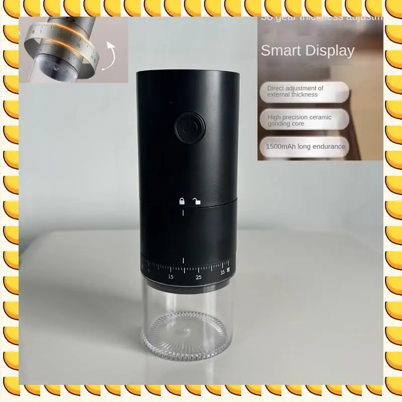 

BAAU Electric Coffee Grinder With External Adjustment USB Coffee Grinder Automatic Coffee Bean Grinder For Office 1500Mah Durabl