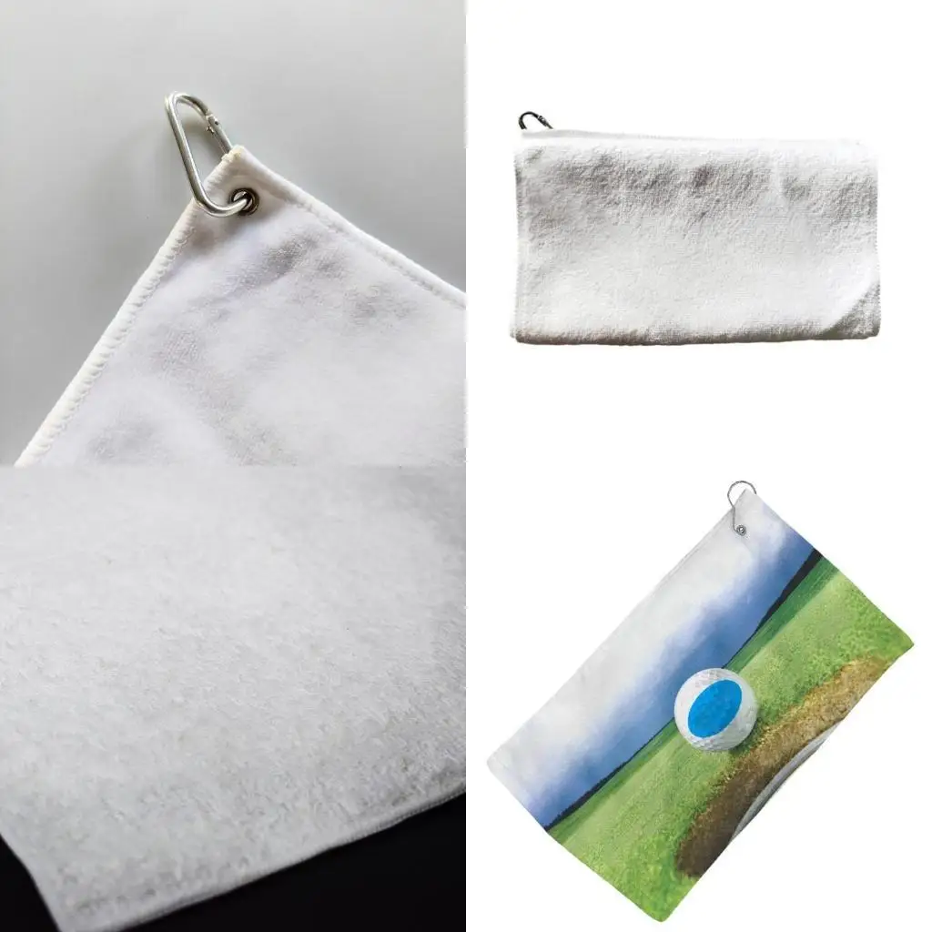 

R6FE Sublimation Blank Golf Towel Cleaning Hand Towels for Men Women