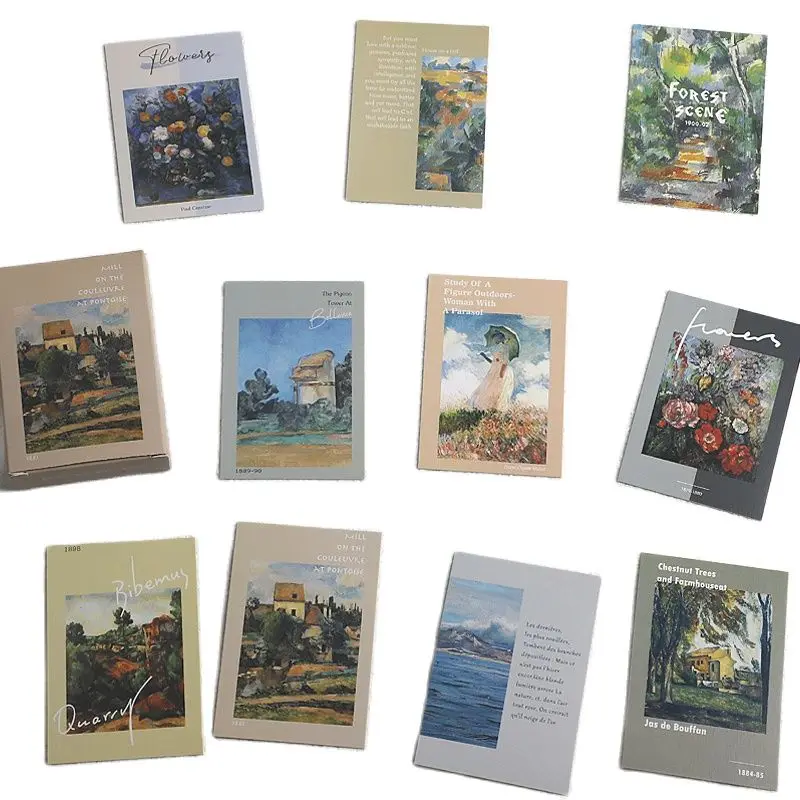 28 Sheets/Set Between Light and Shadow Lomo Card Van Gogh Vintage Oil Painting Mini Postcards Message Card