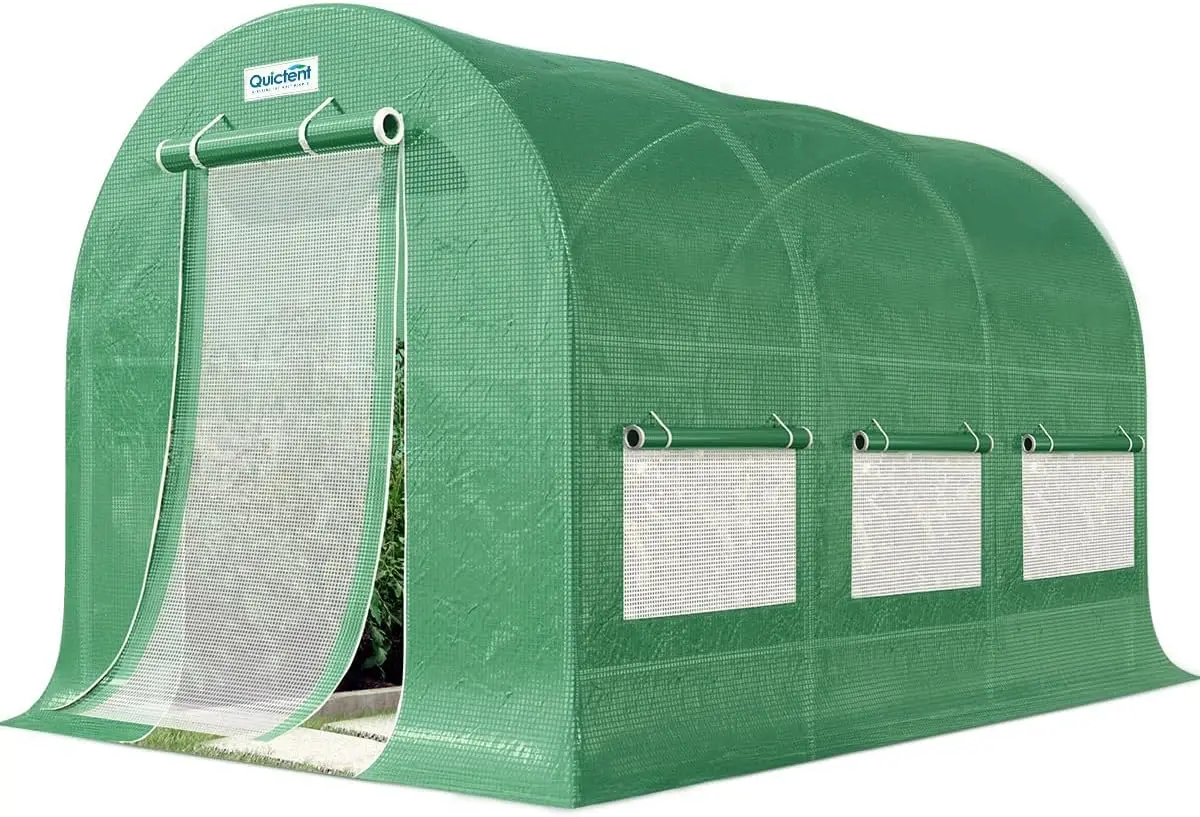 12x6.6x6.6 FT Greenhouse for Outdoors, Heavy Duty Large Garden High Tunnel Walk-in Green House, Portable Winter Hot House