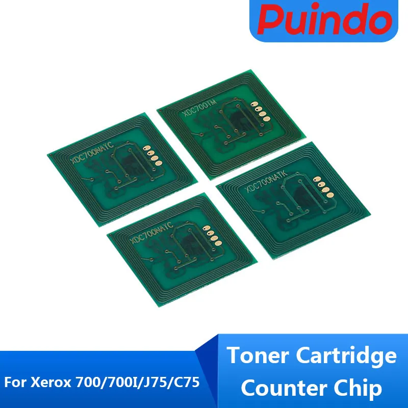 Toner Cartridge Counter Chip K C M Y For Xerox 700/700I/J75/C75 Copier  U.S. Edition