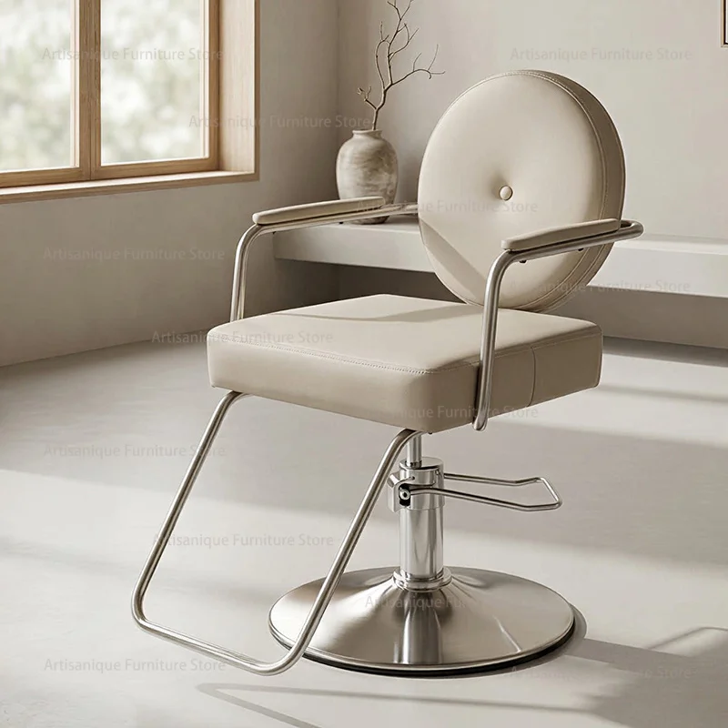 Heavy Duty Hairdressing Chair Reclining Backrest Salon Chair Iron Barbershop Stylist Salon Nail Studio silla de peluquería