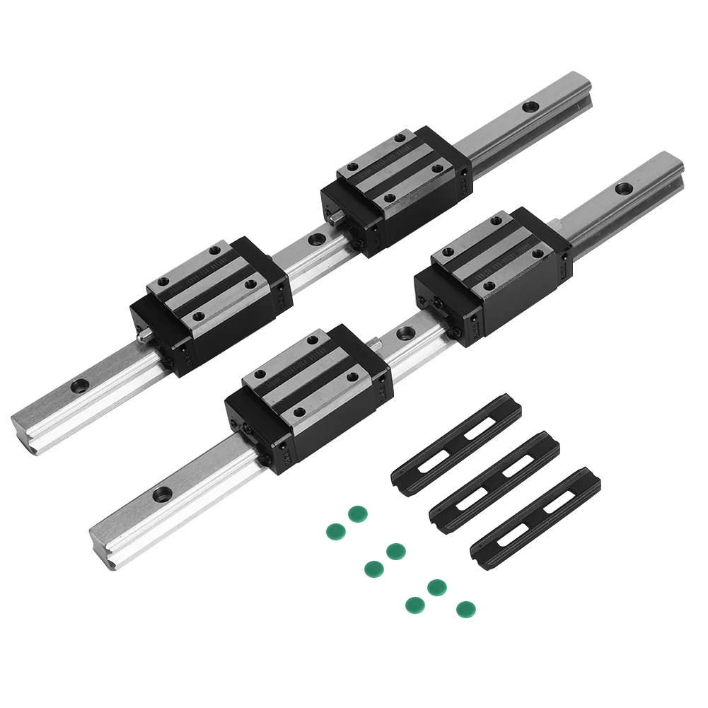 

2 шт. линейные направляющие из чугуна HG15-300 мм, 4 шт. линейные подшипники HGH15, комплектующие для автоматизированного измерительного оборудования